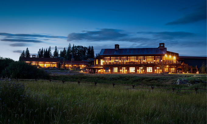 brush creek ranch at night