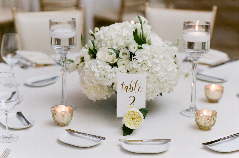 Boston wedding tablescape with white florals, candlelight, and refined details inspired by wedding trends 2026